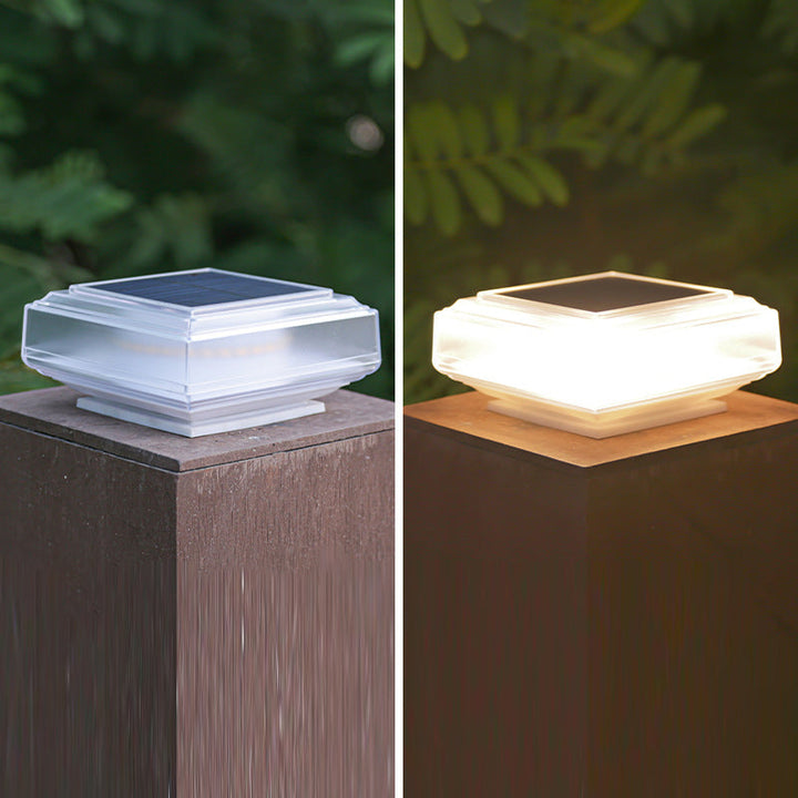 モダンシンプルソーラー防水ABS多結晶シリコンスクエアLEDランドスケープライトアウトドアライト屋外パティオ用 