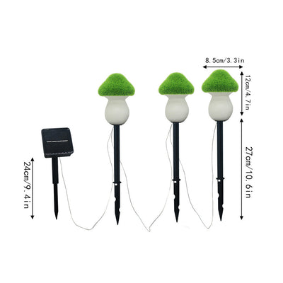 Zeitgenössische kreative wasserdichte Solar Pilz Rasen Harz Boden Stecker LED Outdoor Landschaft Licht für Garten 