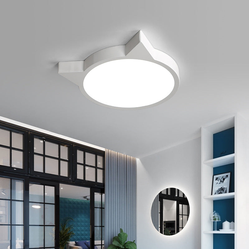 تصميم نورديك ماكرون قطة LED للأطفال ضوء سقف مثبت 
