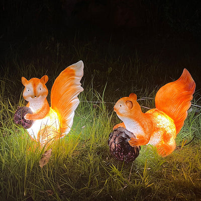 Outdoor Waterproof Resin Squirrel LED Lawn Landscape Light