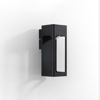 Applique Murale Moderne Minimaliste Étanche en Aluminium Rectangulaire à LED pour Patio Extérieur 