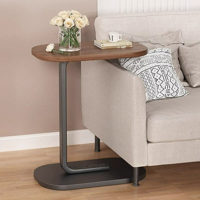 Moderner minimalistischer rechteckiger PVC-Kunststoffpaneel-Beistelltisch für das Wohnzimmer 