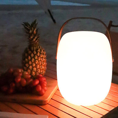Industrial Simple Barrel Shade Colorful RGB Portable LED Patio Camping Light