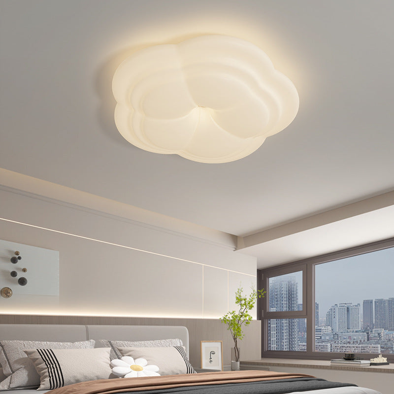 Plafonnier LED en fer et acrylique pétale minimaliste moderne pour chambre à coucher 