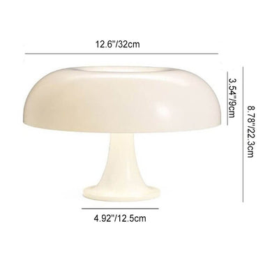 Modern Minimalist Mushroom Polyester Carbonate 4-Light Table Lamp