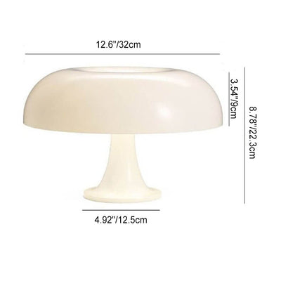 Modern Minimalist Mushroom Polyester Carbonate 4-Light Table Lamp