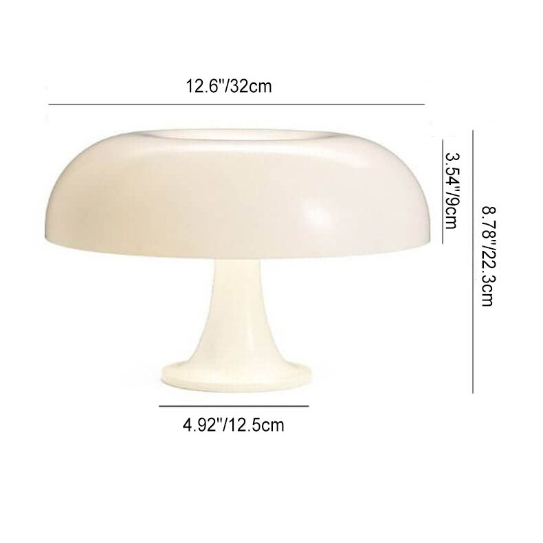 Modern Minimalist Mushroom Polyester Carbonate 4-Light Table Lamp