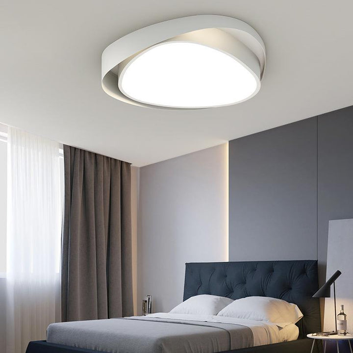Zeitgenössische Einfachheit Eisen Acryl Runde Schatten LED Unterputz Deckenleuchte Für Schlafzimmer 