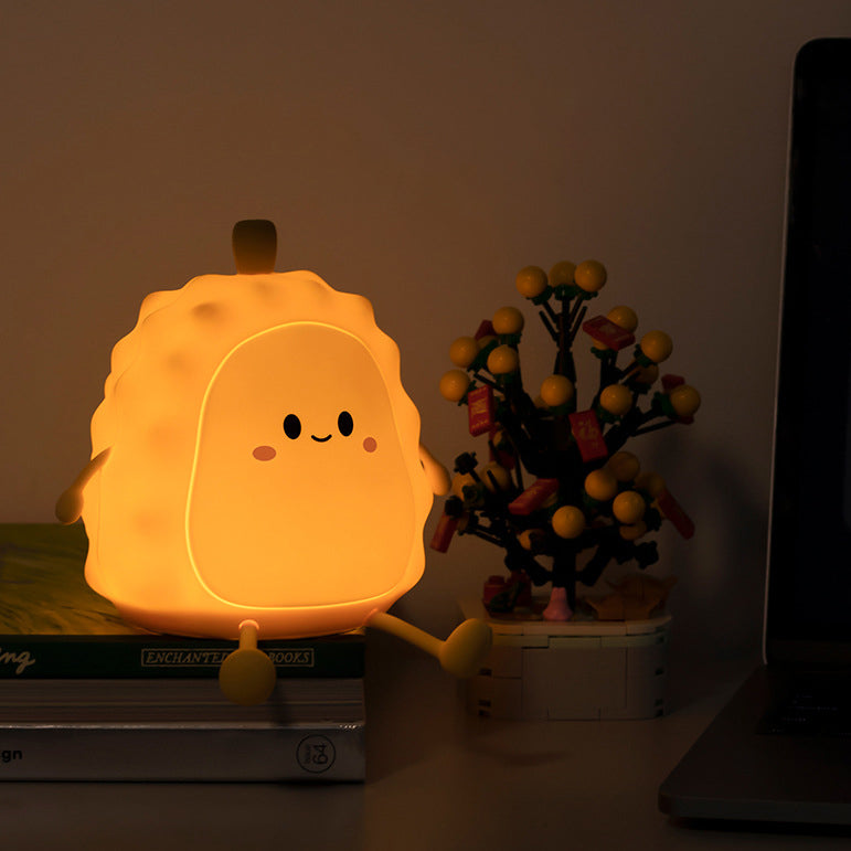 Modern Art Deco Silicone Cartoon Fruit USB Charging LED Table Lamp Night Light For Bedroom