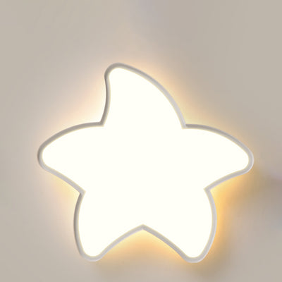 Luz de techo LED de montaje empotrado con pantalla de estrella de hierro acrílico de simplicidad moderna para sala de estar 
