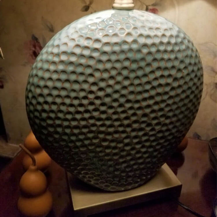 Lampe de table 1 lumière carrée ronde en céramique de luxe créative nordique 