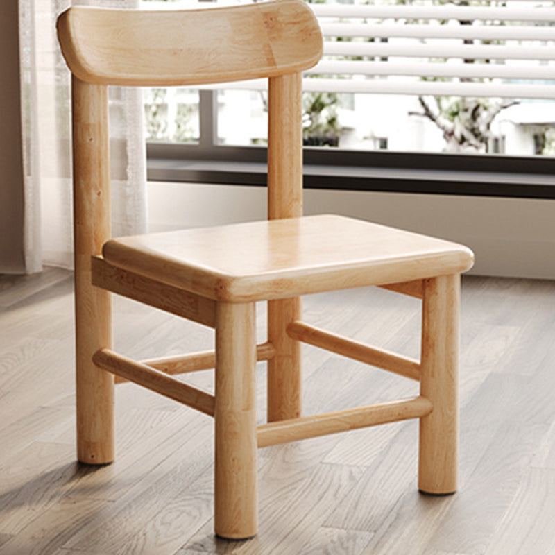 Moderner minimalistischer quadratischer Lederschwamm-Massivholzstuhl Rückenlehne ohne Armlehnen für Wohnzimmer 