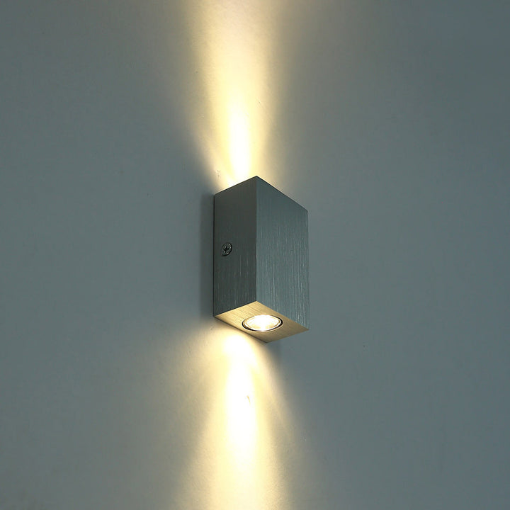 Modern Simplicity Waterproof Aluminum Cubic LED Wall Sconce Lamp For Outdoor Patio