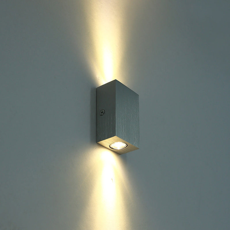 Modern Simplicity Waterproof Aluminum Cubic LED Wall Sconce Lamp For Outdoor Patio