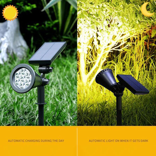 Lumière paysagère à LED rotative en ABS étanche à l&