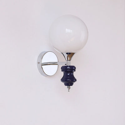 Zeitgenössische Einfachheit Magic Bean Eisen Silber Finish Rahmen 1-Licht Wandleuchte für Wohnzimmer 