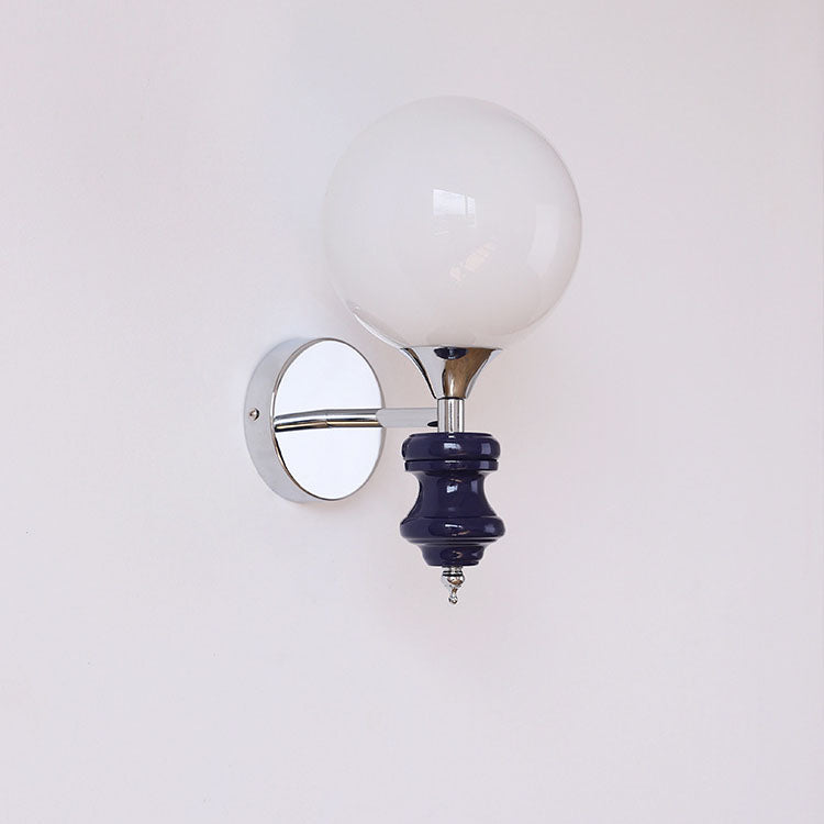 Zeitgenössische Einfachheit Magic Bean Eisen Silber Finish Rahmen 1-Licht Wandleuchte für Wohnzimmer 