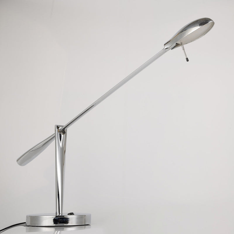 Moderne minimalistische LED-Tischlampe aus Eisenmetall mit langem Arm für Schlafzimmer 