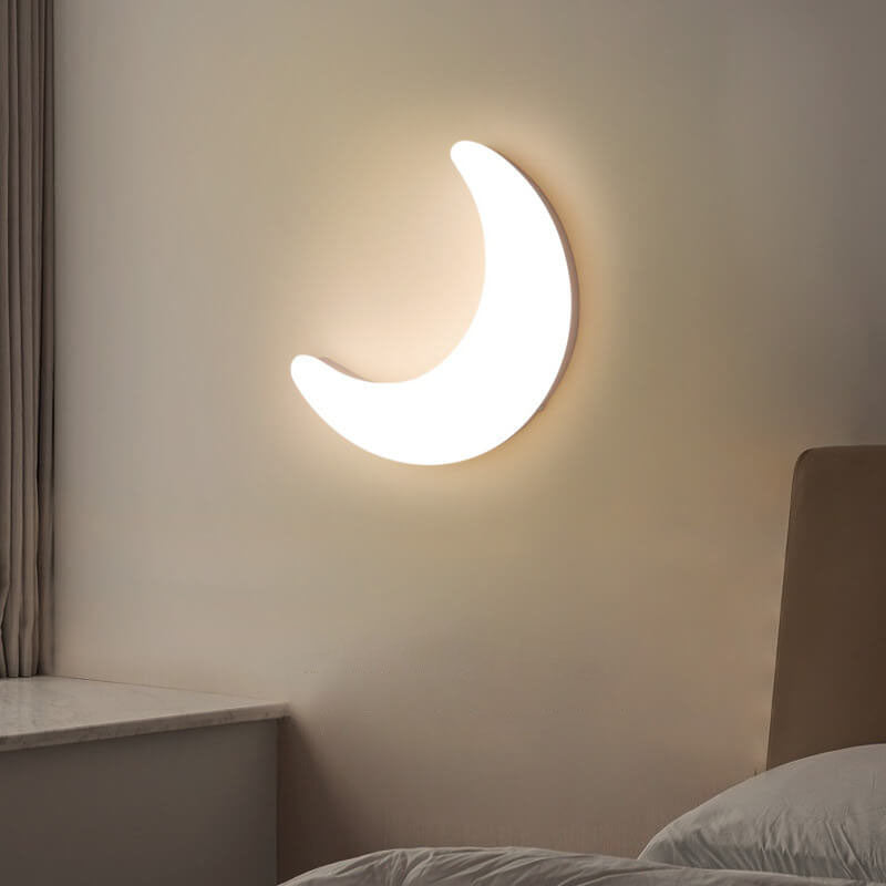 مصباح حائط LED أكريليك حديث إبداعي على شكل قمر 