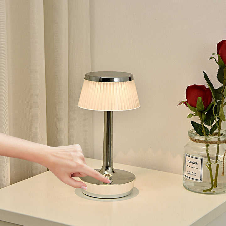 Lámpara de mesa LED de acrílico ABS de hongo creativo contemporáneo para dormitorio 
