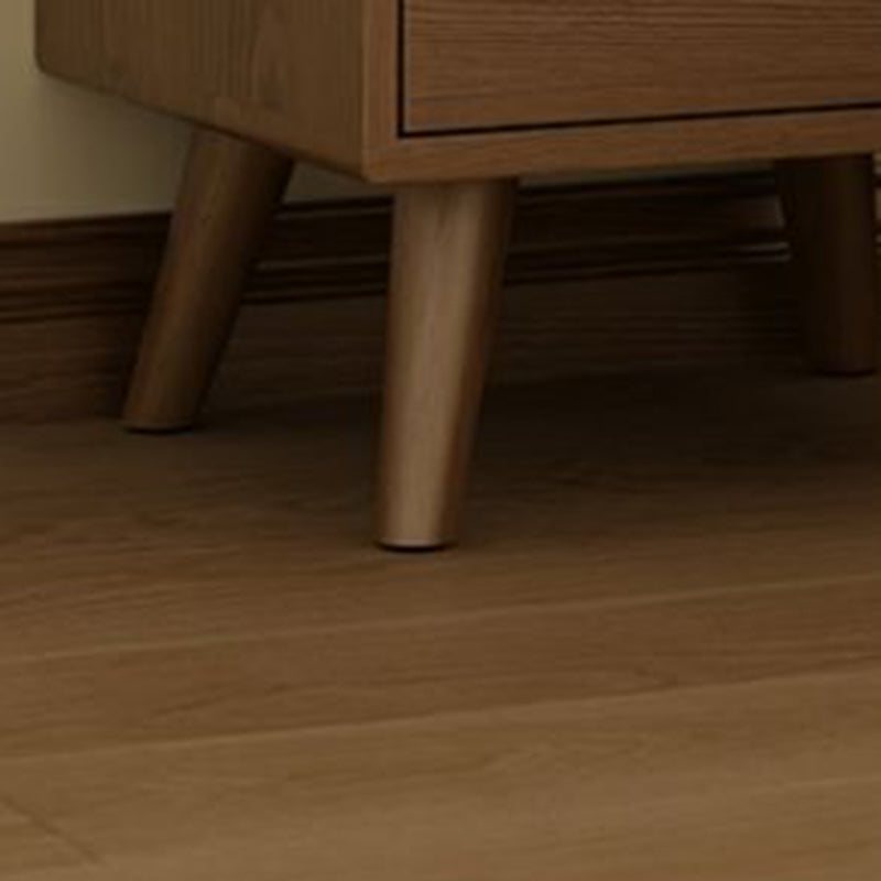 Table de nuit carrée en bois de caoutchouc moderne avec 1/2 tiroir pour chevet 