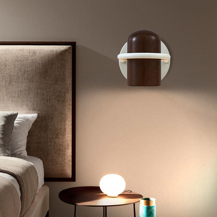 Lampe murale à LED en cylindre en fer forgé de personnalité nordique moderne 
