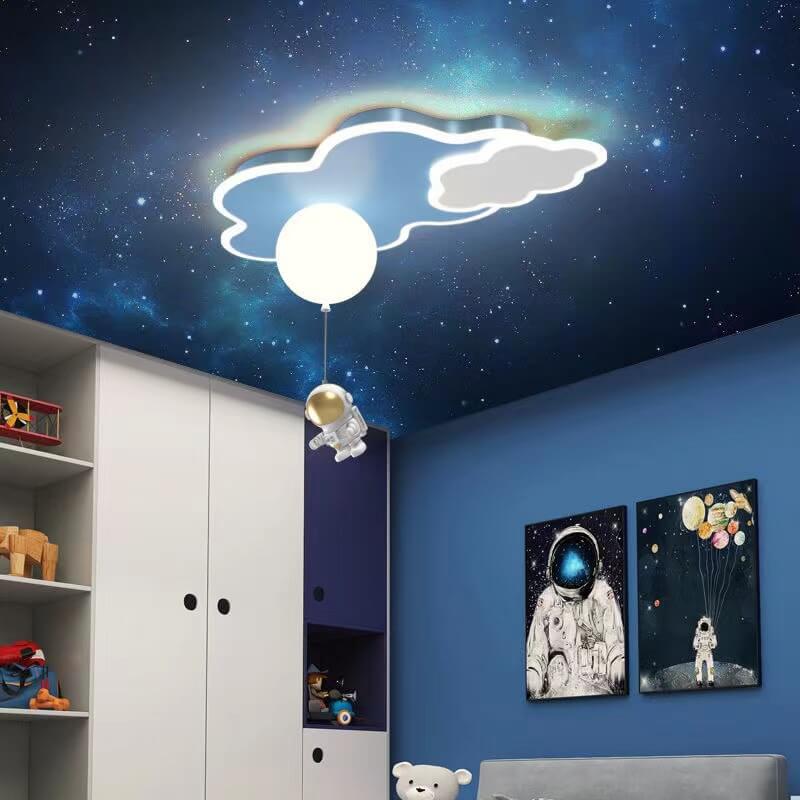 Modern Creative Simple Acrylic Cartoon Starry Sky LED Flush Mount Ceiling Light