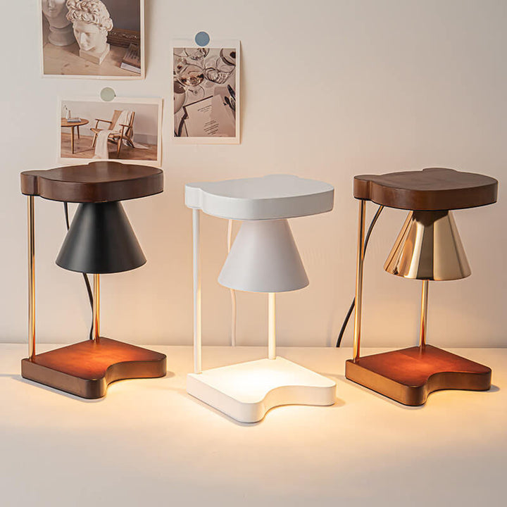 Moderne Atmosphäre Kegel Eisen Aromatherapie 1-Licht Wachsschmelz-Tischlampe 