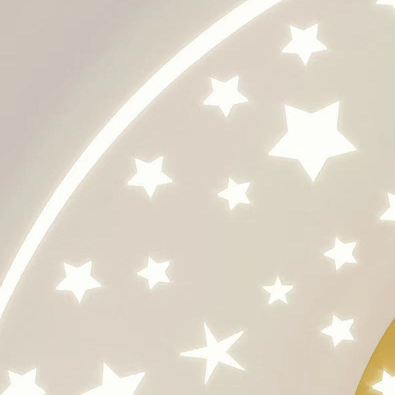 Applique murale LED Lune Étoile en fer aluminium acrylique de simplicité moderne pour chevet 
