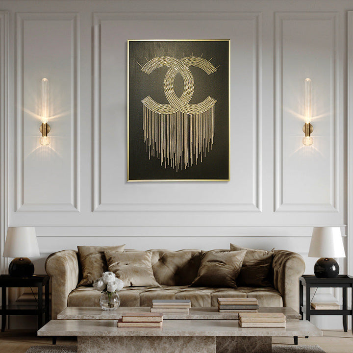 Applique murale LED en verre rayé cylindre minimaliste moderne en fer pour salon 