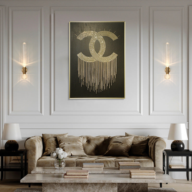 Moderne minimalistische Zylinder gestreifte Glas Eisen LED Wandleuchte Lampe für Wohnzimmer 