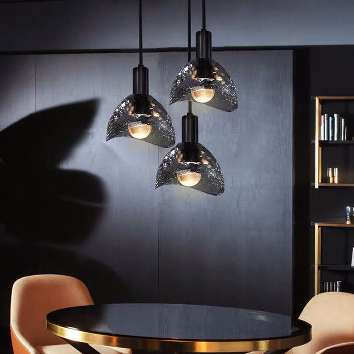 Lustre contemporain de luxe éblouissant en cristal et laiton à 1 lumière pour salon 