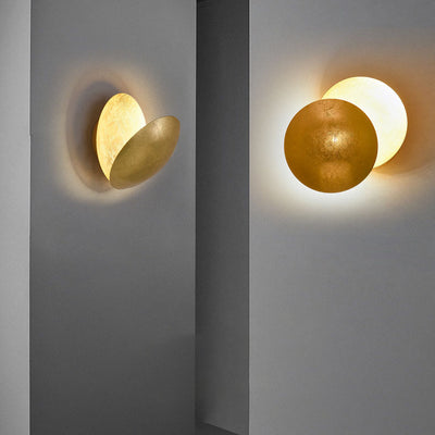 Modern Simplicity Alloy Round LED Wall Sconce Lamp For Bedroom