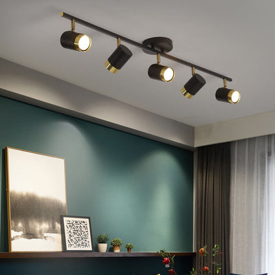 Moderne kreative Acryl-Track-Spotlight LED-Deckenleuchte mit halb bündigem Einbau 