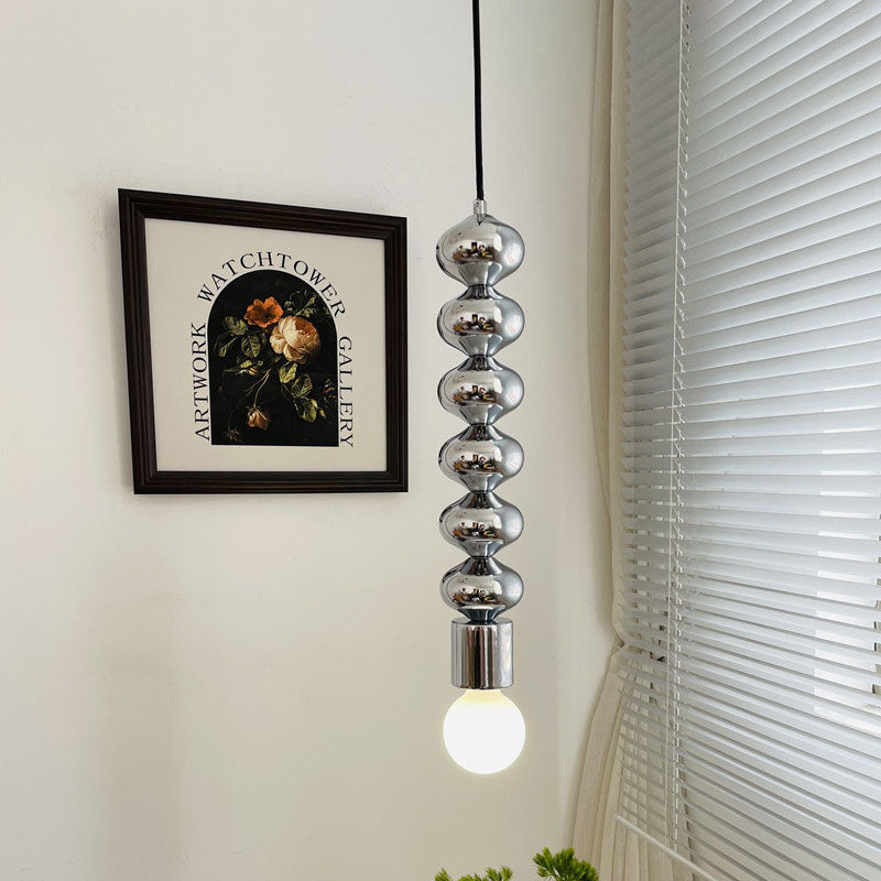 Simplicité Contemporaine Fer Gourde Suspension 1-Lumière Pour Salon 