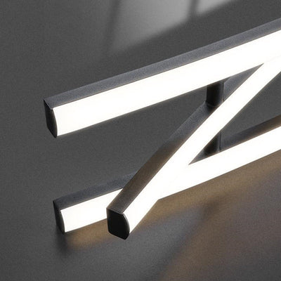 Moderne minimalistische Welle Bogen Aluminium Hardware LED Insel Licht Kronleuchter für Esszimmer 