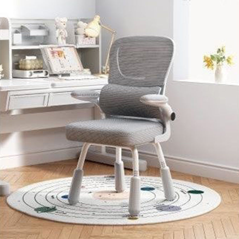 Zeitgenössischer skandinavischer Mesh-PP-Stahl-Schwamm-Quadrat-Schreibtischstuhl Rückenlehne Armlehne Drehbar Verstellbar für das Home Office 