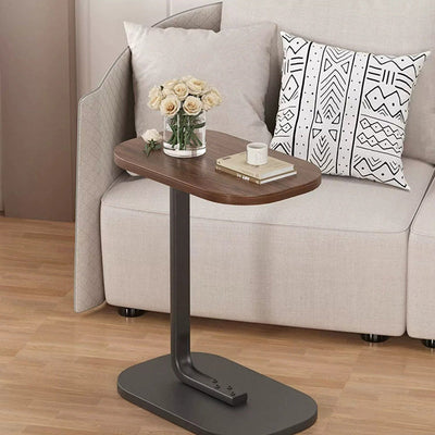 Moderner minimalistischer rechteckiger PVC-Kunststoffpaneel-Beistelltisch für das Wohnzimmer 