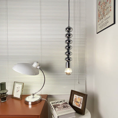 Simplicité Contemporaine Fer Gourde Suspension 1-Lumière Pour Salon 
