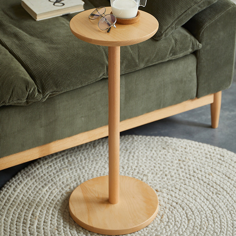 Moderner minimalistischer runder Holztisch für das Wohnzimmer 