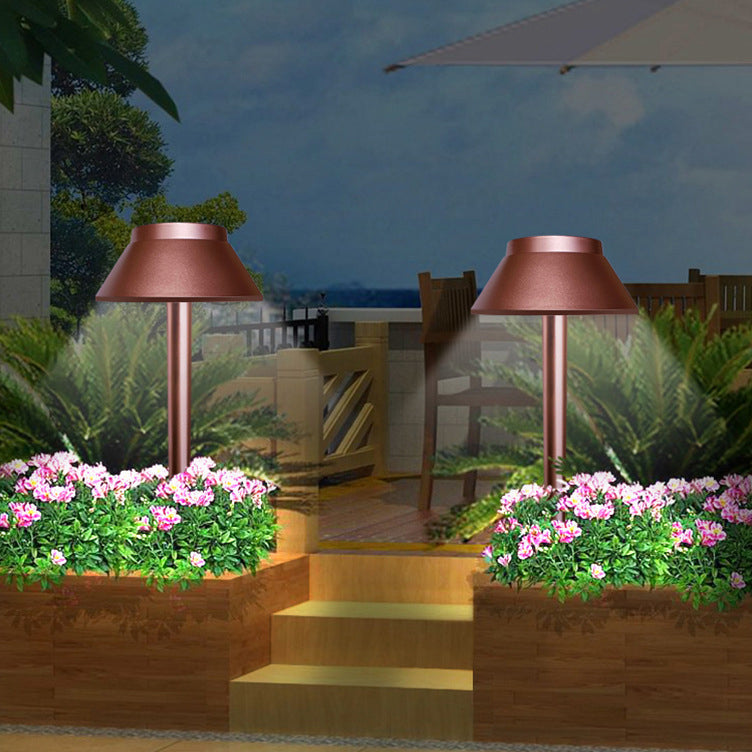 Luz de paisaje LED de hongo solar impermeable minimalista moderna de ABS PVC para jardín 