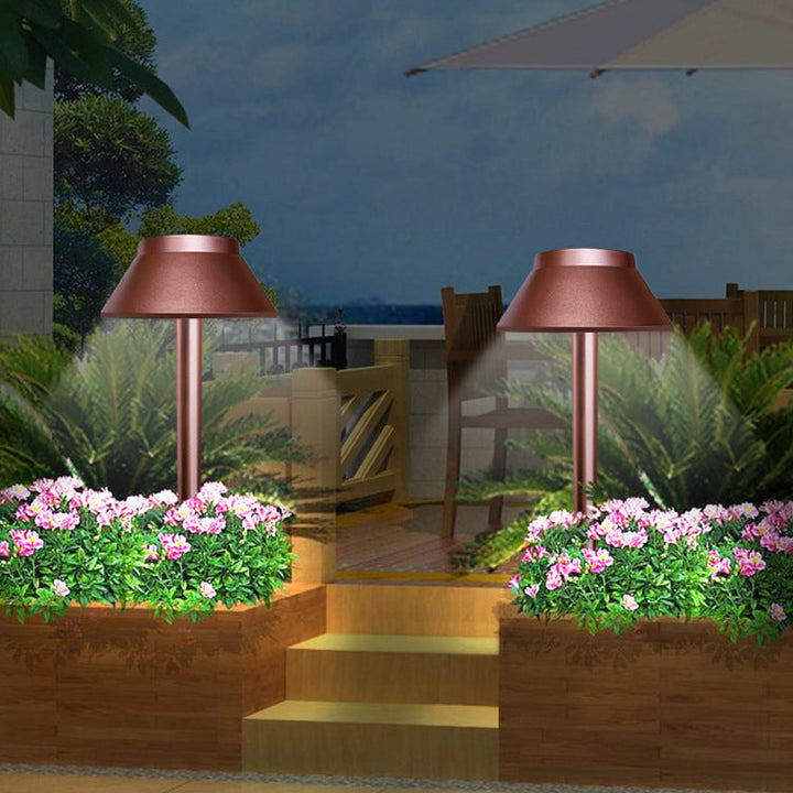 Luz de paisaje LED de hongo solar impermeable minimalista moderna de ABS PVC para jardín 