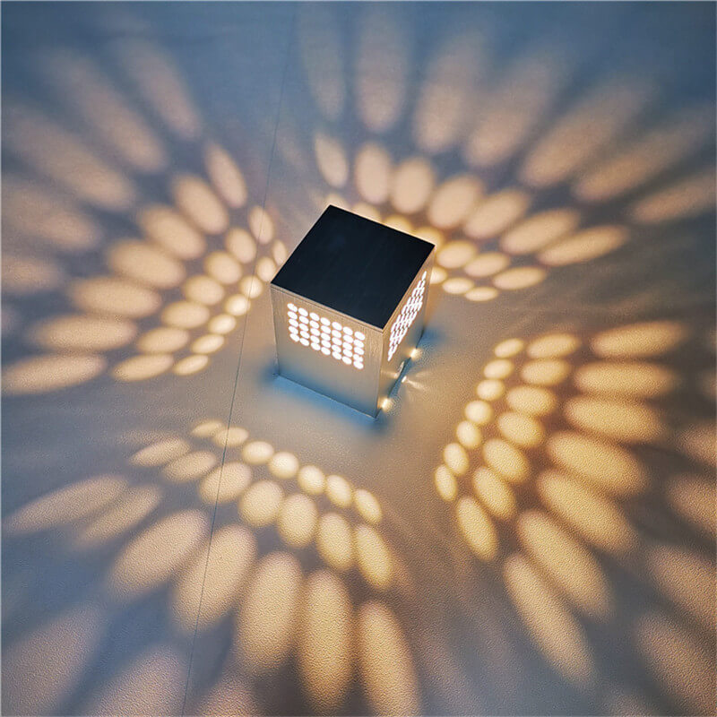 Modern Creative Square Cube Aluminum LED Wall Sconce Lamp