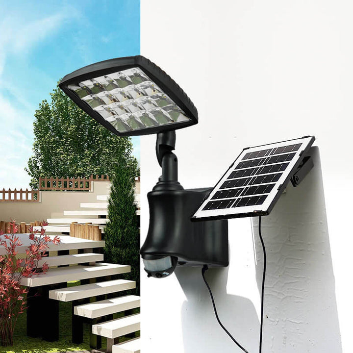 Lámpara de Aplique de Pared LED Ajustable Impermeable Solar Industrial para Exterior 
