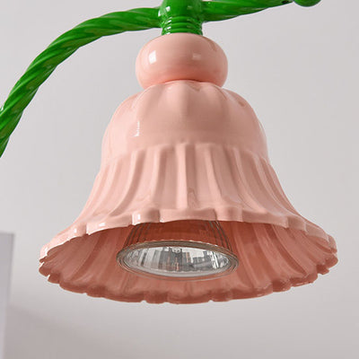 Moderne kreative Hardware Tischlampe in Blumenform mit 1 Licht für schmelzendes Wachs 