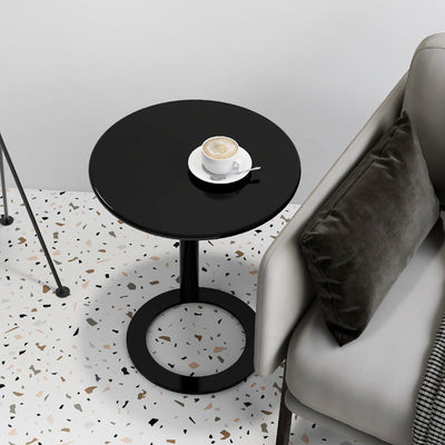 Moderner minimalistischer runder Metall-Beistelltisch für das Wohnzimmer 