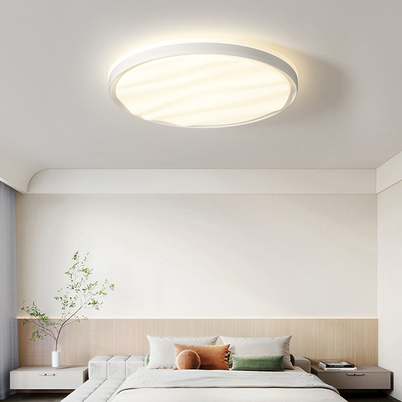 Luz de techo montada al ras de LED de hierro PVC con rayas redondas cuadradas rectangulares minimalistas modernas para sala de estar 
