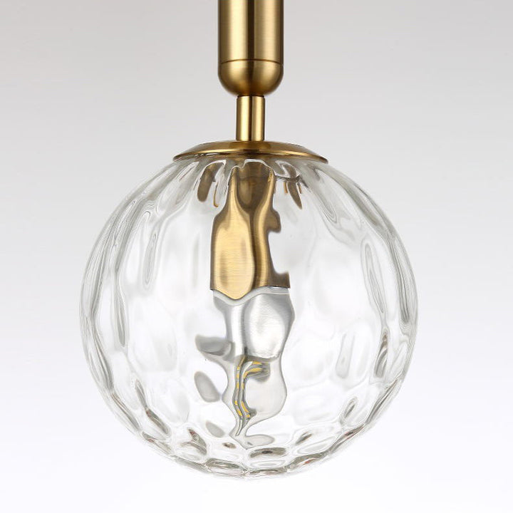 Lampe murale contemporaine Nordic Orb Hardware Glass 1-Light pour salon 
