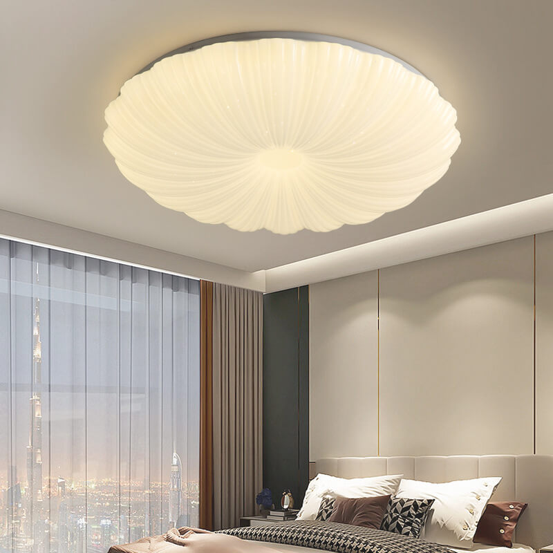 Modern Minimalist Shell Acrylic LED Flush Mount Ceiling Light