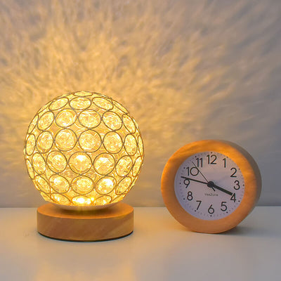 Modern Minimalist Round USB Rechargeable LED Night Light Table Lamp